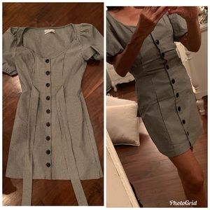 Urban outfitters gingham puff sleeve dress S